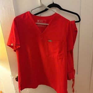 Figs Red Women's Scrub set